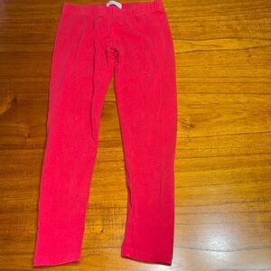 Red leggings